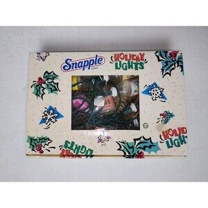 Vintage 1995 Snapple Christmas Holiday Lights *READ